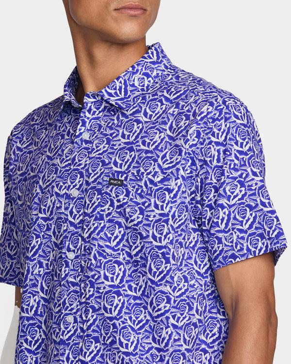 Rvca Barba Roses Short Sleeve Shirt