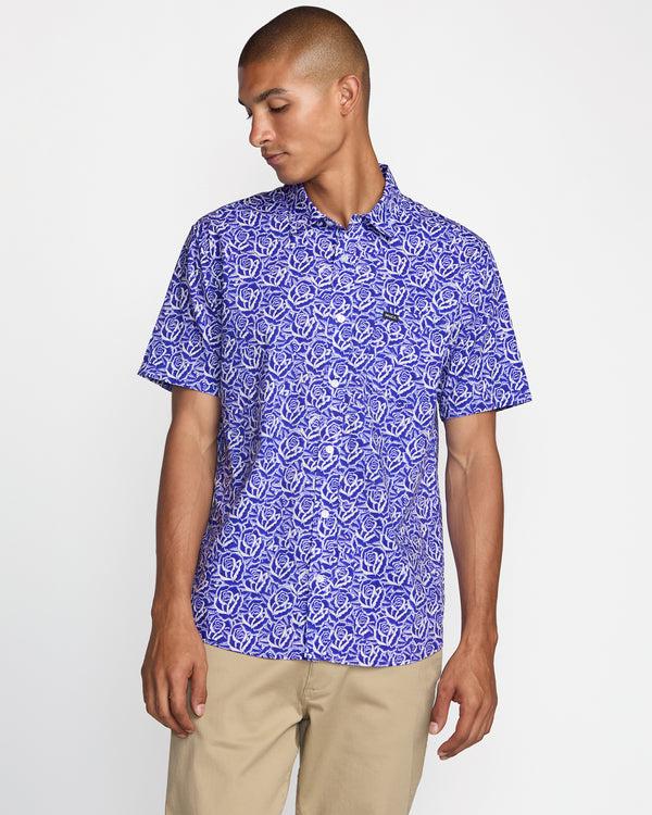rvca Barba Roses Short Sleeve Shirt