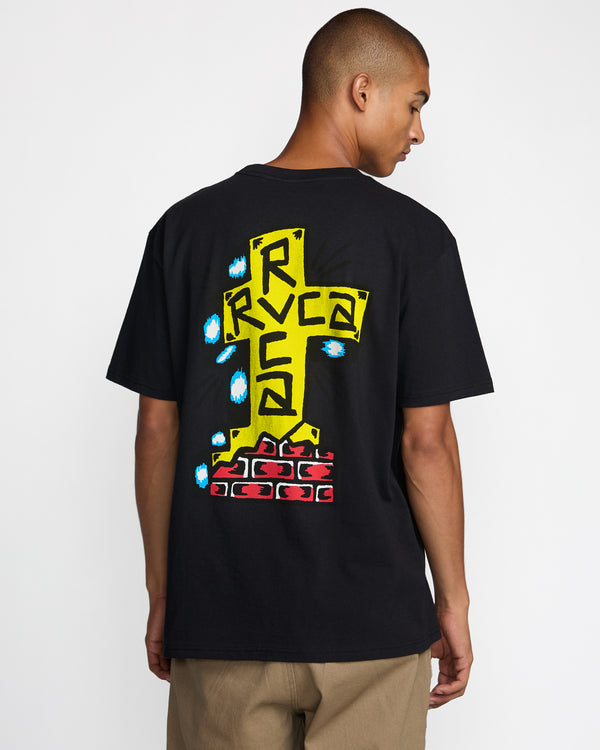 Rvca Barbacross Short Sleeve Tee