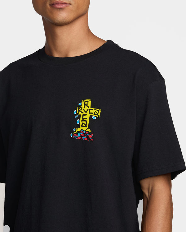 Rvca Barbacross Short Sleeve Tee