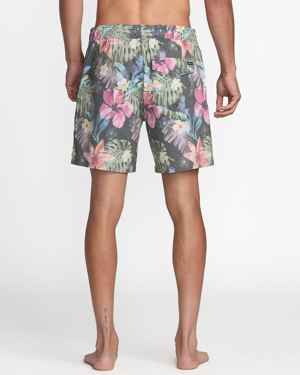 Rvca Barnes Elastic Short 17" Swim Trunk