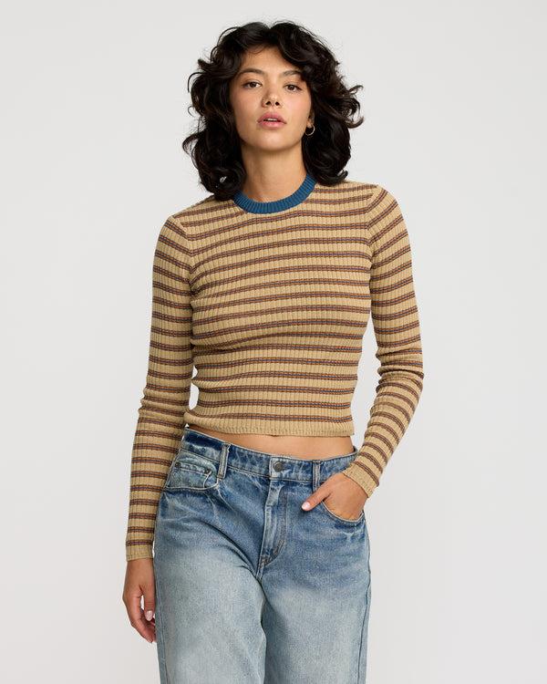 rvca Bond Stripe Long Sleeve Sweater