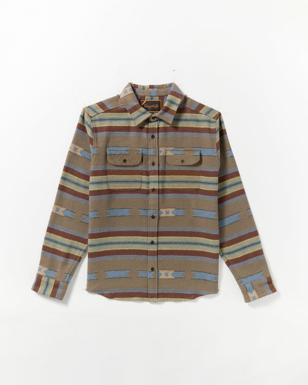 rvca Dayshift Blanket Flannel Long Sleeve Shirt