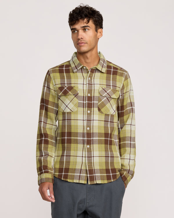 Rvca Dayshift Flannel Long Sleeve Shirt