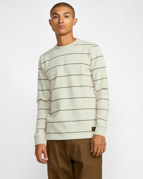 Rvca Dayshift Thermal Stripe Long Sleeve
