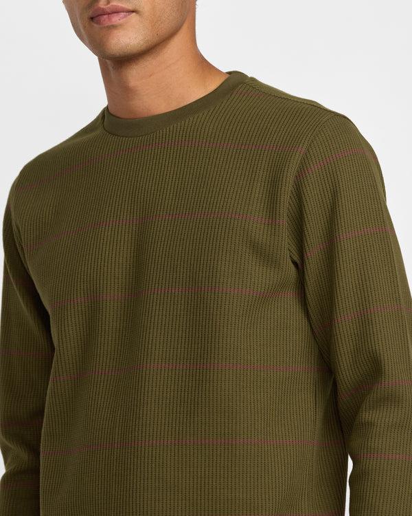 Rvca Dayshift Thermal Stripe Long Sleeve