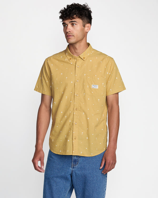 rvca Exotica Seersucker Short Sleeve Shirt