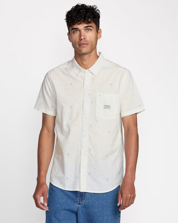 rvca Exotica Seersucker Short Sleeve Shirt