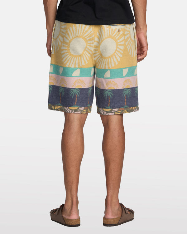 Rvca Exotica Stripe Elastic 19" Short