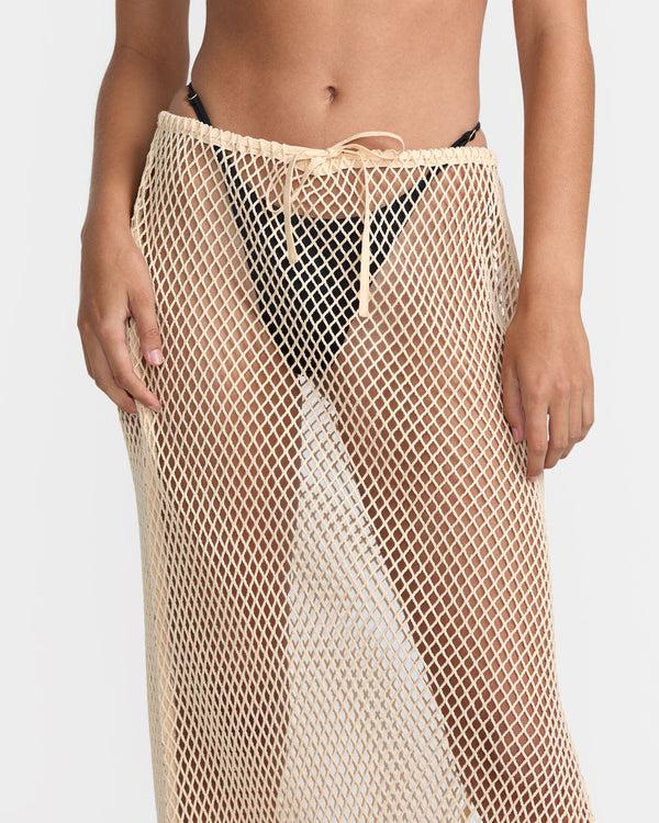 Rvca Fresh Sun Crochet Skirt