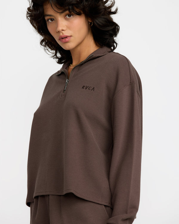 Rvca Glory Waffle Pullover