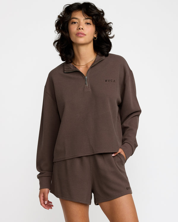 rvca Glory Waffle Pullover