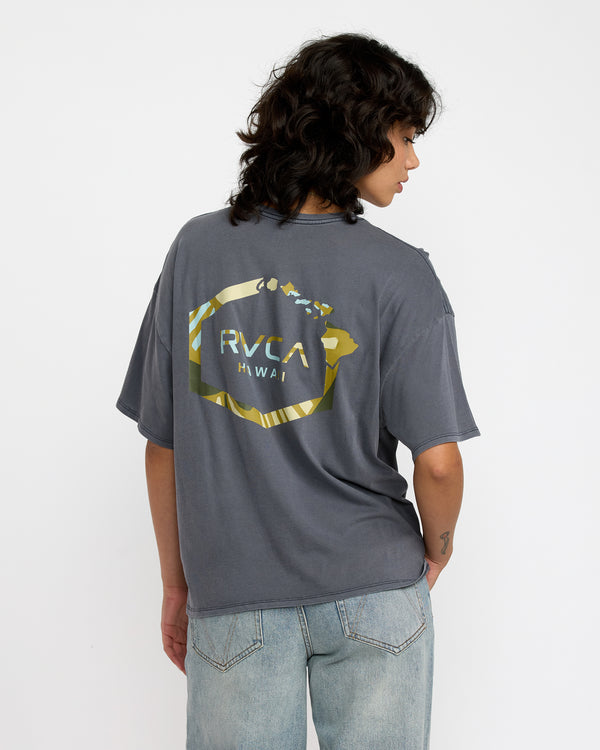 Rvca Hawaii Hex II Baggie Tee