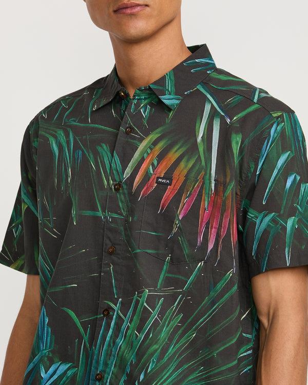 Rvca Hawaii Palms Short Sleeve Shirt