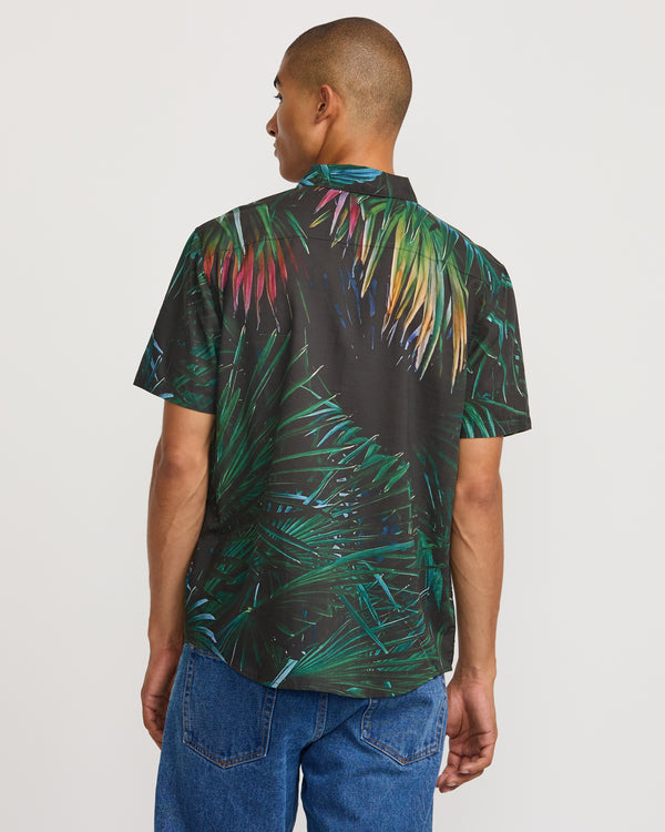 Rvca Hawaii Palms Short Sleeve Shirt