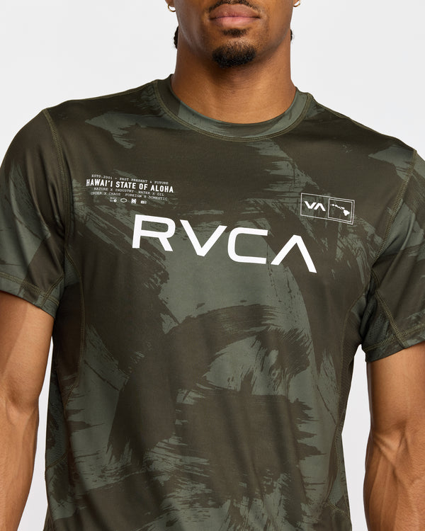 Rvca Hawaii Sport Vent Short Sleeve Tee