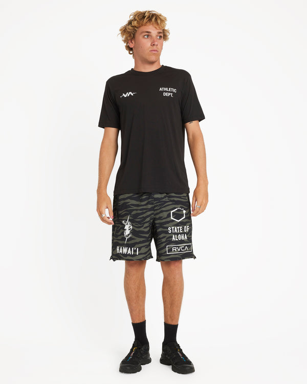 Rvca Hawaii Yogger Stretch 17" Short