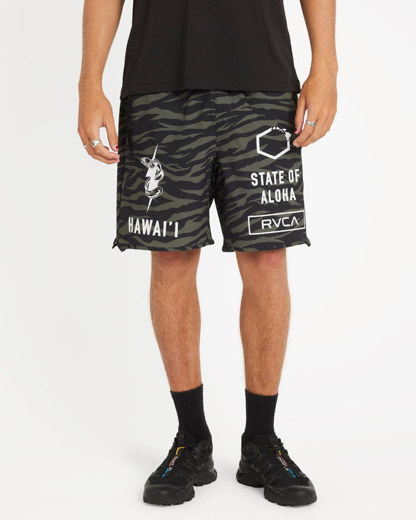 Rvca Hawaii Yogger Stretch 17" Short