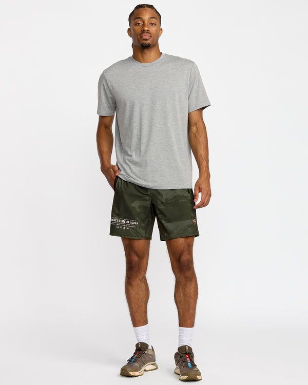 Rvca Hawaii Yogger Stretch 17" Short