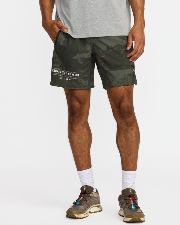 Rvca Hawaii Yogger Stretch 17" Short