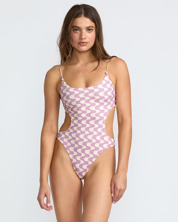Rvca In The Groove Rev Square Neck One Piece
