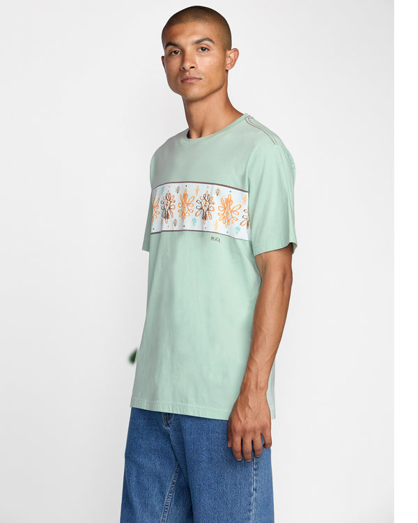 Rvca Jacob Stripe Short Sleeve Tee