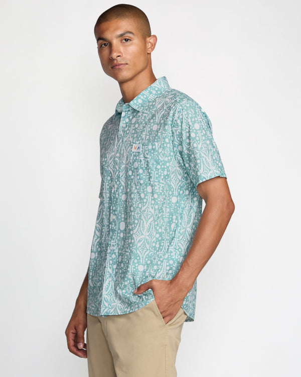 Rvca Jacobs Archive Print Short Sleeve Shirt