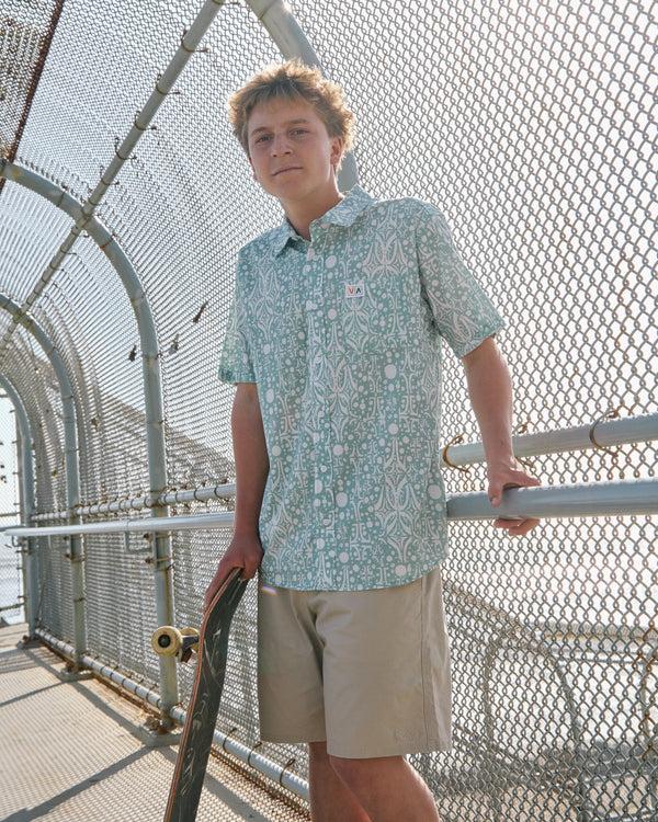 rvca Jacobs Archive Print Short Sleeve Shirt