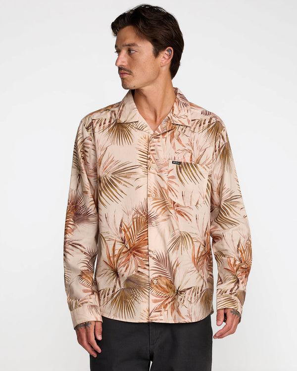 Rvca Mel G Palm Long Sleeve Shirt