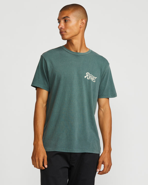 Rvca Pen Script Short Sleeve Tee