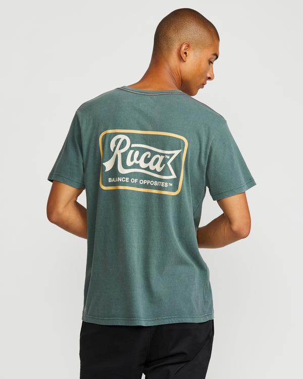 Rvca Pen Script Short Sleeve Tee