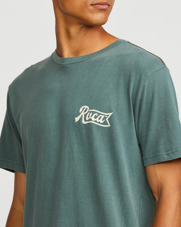 Rvca Pen Script Short Sleeve Tee