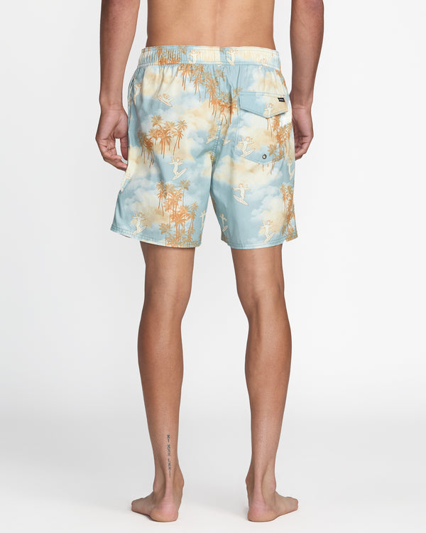 Rvca Perry Elastic 17" Swim Trunk