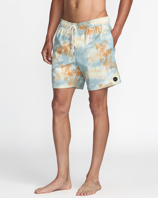 Rvca Perry Elastic 17" Swim Trunk