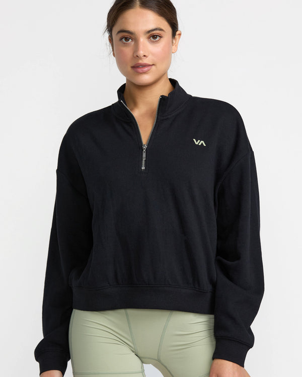 Rvca Recess Half Zip Crew