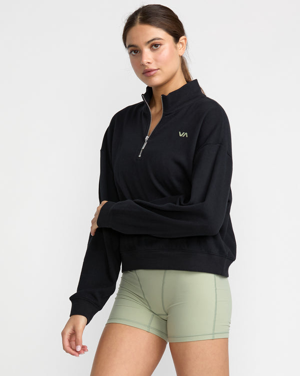 Rvca Recess Half Zip Crew