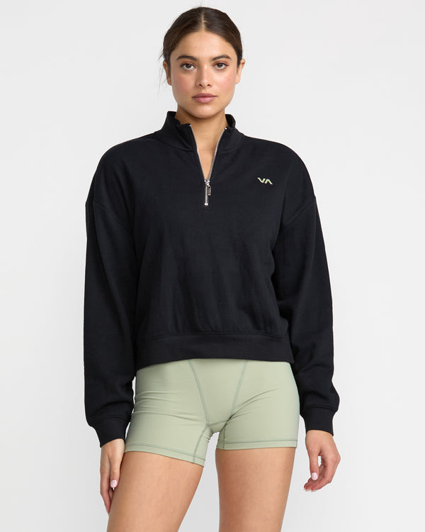 rvca Recess Half Zip Crew