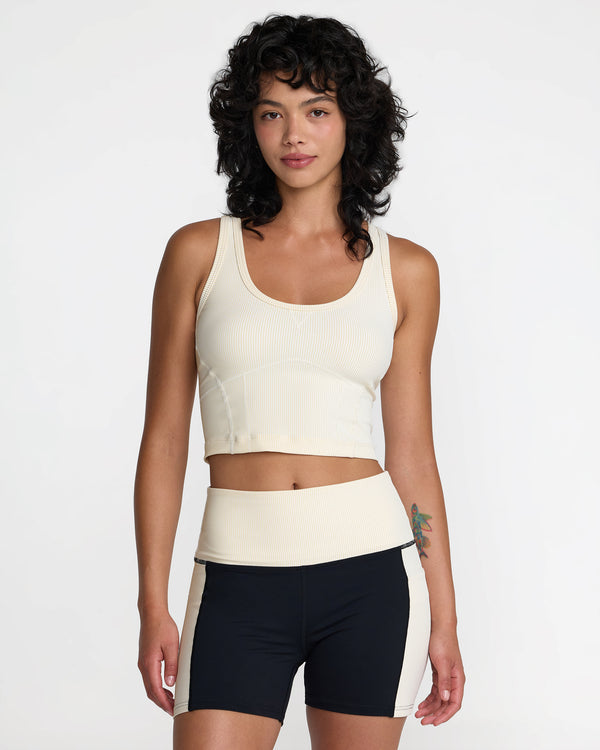 Rvca Scoop Neck Long Line Bra