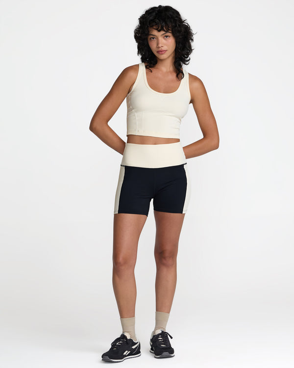 Rvca Scoop Neck Long Line Bra