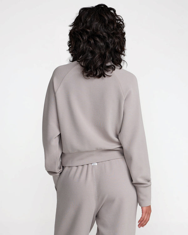 Rvca Sofie Waffle Mock Neck