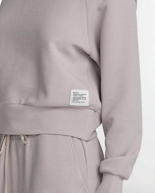 Rvca Sofie Waffle Mock Neck