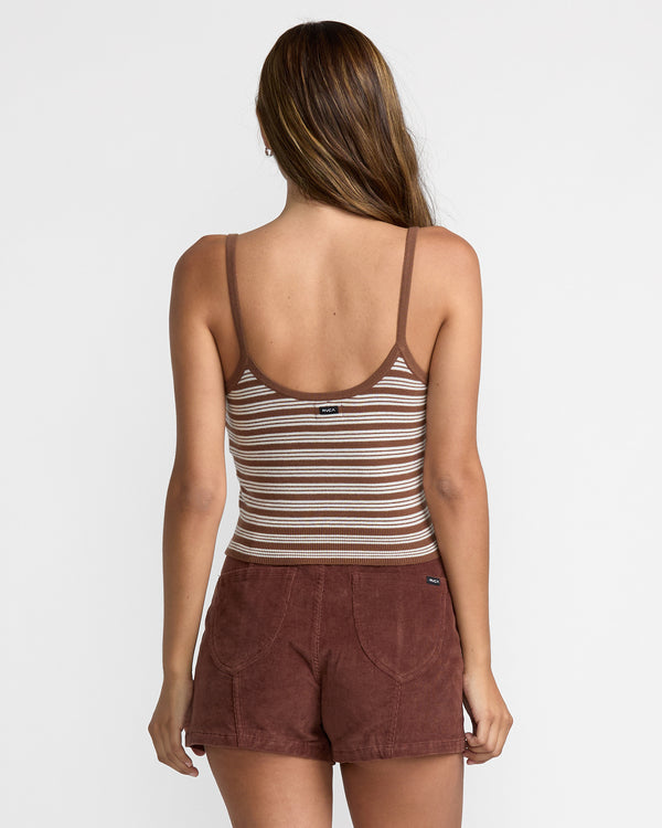 Rvca Tight Stripe Sweater Tank