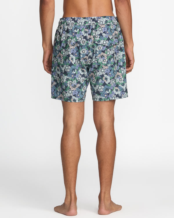 Rvca VA Elastic Short 17" Swim Trunk