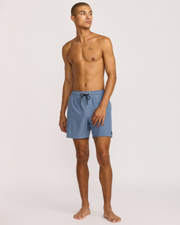 Rvca VA Pigment Elastic Short 16" Swim Trunk
