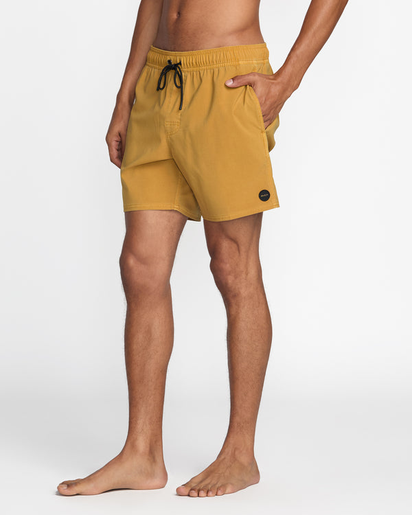 Rvca VA Pigment Elastic Short 16" Swim Trunk