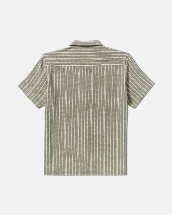Rvca Vacancy Stripe Short Sleeve Shirt