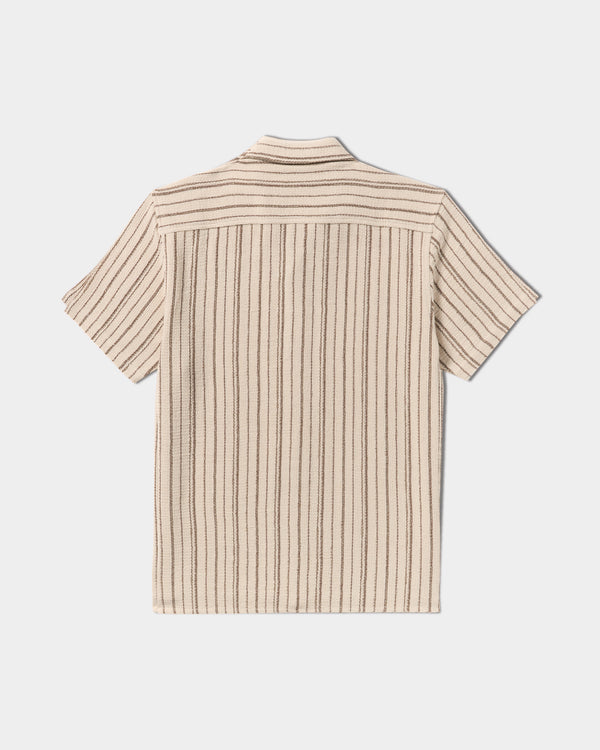 Rvca Vacancy Stripe Short Sleeve Shirt