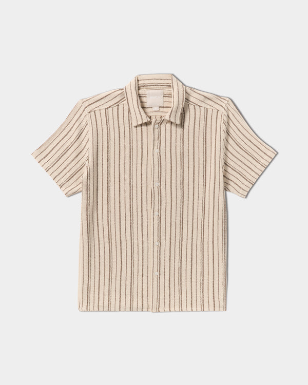 rvca Vacancy Stripe Short Sleeve Shirt
