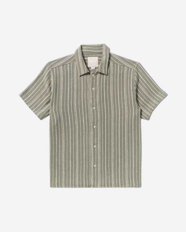 rvca Vacancy Stripe Short Sleeve Shirt