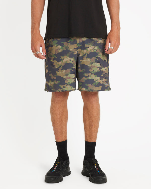 Rvca Yogger Stretch Contrast 17" Short